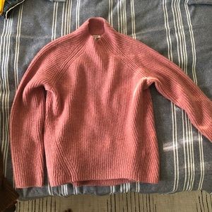 Madewell pink pullover sweater